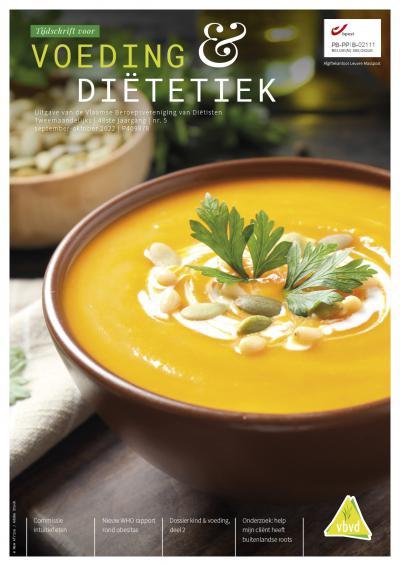 Voeding en diëtiek cover september - oktober 2022